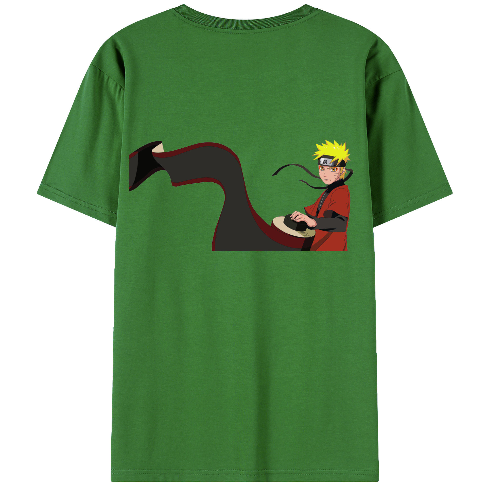 （画像用） NARUTO -ナルト- うずまき ナルト Uzumaki Naruto レディース半袖Tシャツ(バックプリント)